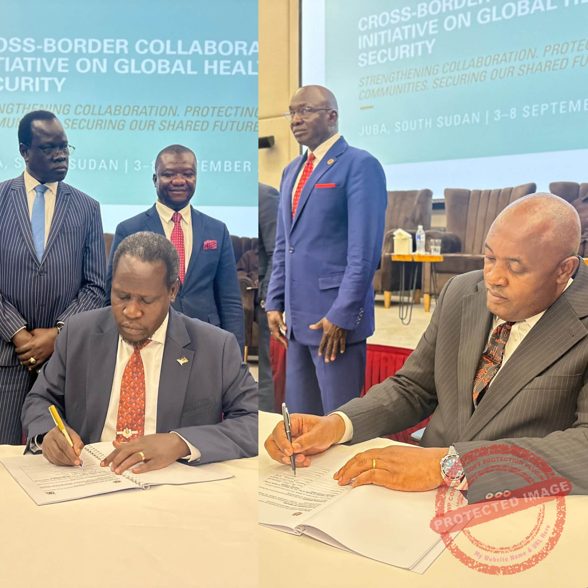 South Sudan, Uganda sign health security agreement